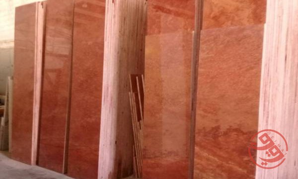 تراورتن آذرشهر قرمز سایز ۴۰ طولی