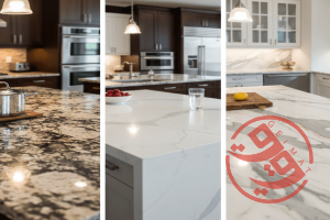سنگ روی کابینت | انواع + بهترین و جدید ترین سنگ روی کابینت