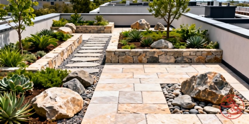 سنگ مناسب روف گاردن
