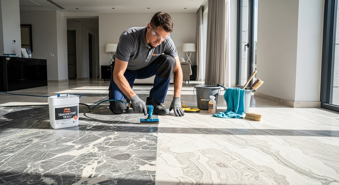 نکات نگهداری و مراقبت از سنگ تراورتن سیلور