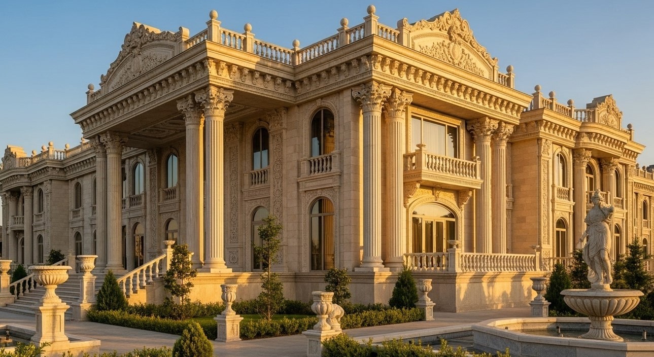 مزایای طراحی نمای رومی ساختمان